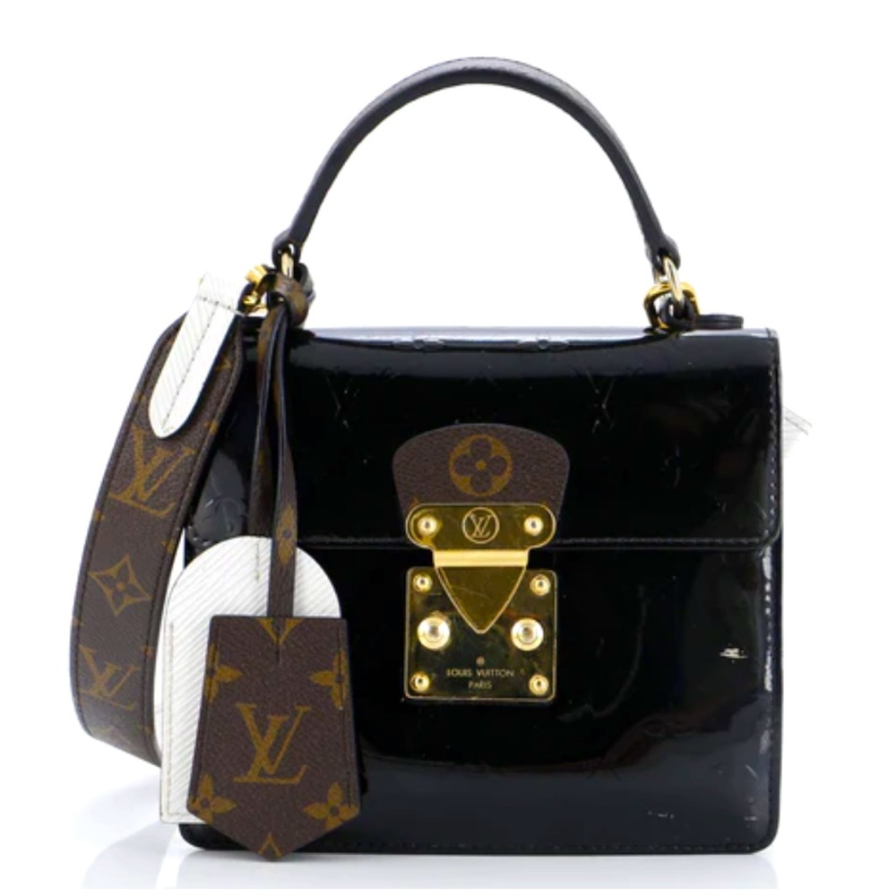 💯AUTHEN LOUIS VUITTON SPRING STREET NM MONOGRAM/VERNIS/EPI SHOULDER  HANDBAG